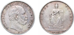 Germany 1871 A 1 Thaler Silver 900 VF - Picture 1 of 1