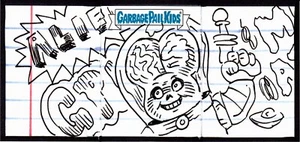 2023 S2 MÜLL EIMER KINDER INTERGOOLAKTISCHES TRIPTYCHON SKIZZENKARTE ALIEN IAN - Bild 1 von 2