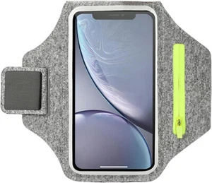 Universal Phone Armband Holder 6.5" with Card Slot & Adjustable Strap Gym Run GY - Picture 1 of 8