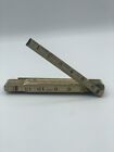Vintage Lukfin Red End extension rule 6ft X 5/8 Inch Wood Folding Ruler