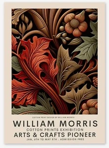William Morris Canvas Wall Art BOTANICAL 12 x 16 595 - Picture 1 of 3