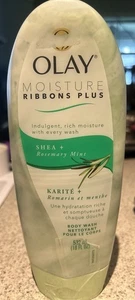 Jabón corporal Olay Moisture Ribbons Plus karité + romero menta 18 oz. - Imagen 1 de 2