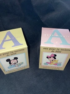 Baby Mickey & Baby Minnie Eau Pour La Toilette De Bebe Vintage Collectible  - Picture 1 of 10