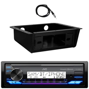 Receptor Bluetooth JVC KD-X38MBS Único DIN, Kit de Montaje de Instalación, Antena de 22" - Imagen 1 de 4
