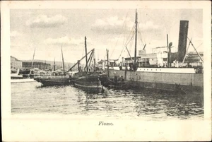 Ak Rijeka Fiume Kroatien, Schiffe im Hafen, Wasser, Fiume - 4895461 - Picture 1 of 2