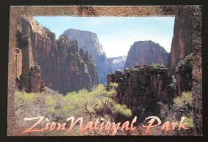 Postcard Temple of the Sinwava Great White Throne Zion National Park Utah USA - Picture 1 of 2