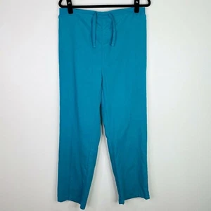 Natural Uniforms Solid Blue Turquoise Scrub Pants Size Small S - Picture 1 of 10