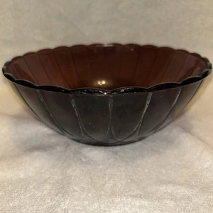 Vtg. Hazel Atlas Amethyst Hairpin-Newport 8-1/4” Serving-Berry Bowl.. Exc. Cond. - Picture 1 of 7