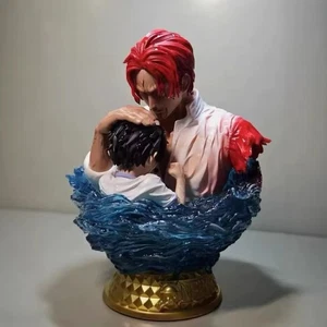 One Piece Shanks Figur Ruffy Luffy 13 cm - Sammler Anime Manga Gaming Geschenk - Afbeelding 1 van 4