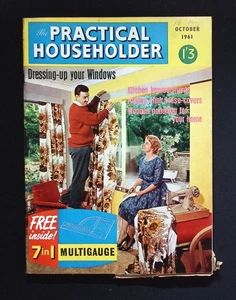 The Practical Householder October 1961 Dressing Windows DIY Multigauge Free Gift - Picture 1 of 1