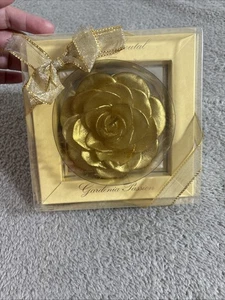 Annick Goutal Scented Candle Gardenia Passion Vintage Gold Rose Shape Rare - Picture 1 of 7