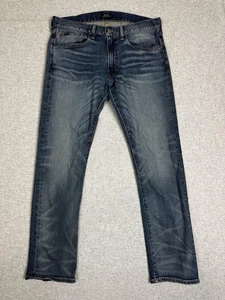Polo Ralph Lauren Jeans Herren 33x30 Blau Varick Slim Straight Denim Stretch - Bild 1 von 12