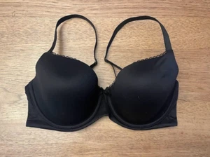 Victoria's Secret Smooth Black 44C Body By Victoria Lightly Lined Demi Bra VS - Picture 1 of 1