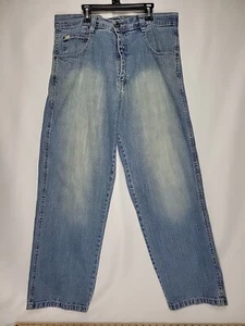 Vintage South Pole Jeans 34 X 30 Torn RN82628 Baggy Y2K Skate Pants - Picture 1 of 16