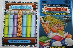 "Cargo de basura niños 2022 Gusanos de libro "Negro" tarjeta #73b "Decimal Dewey" - Imagen 1 de 3