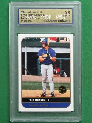 Béisbol 2000 recién graduado 2K Eric Munson #26 EE. UU. 9,5 Foto 1 de 2