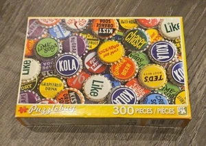 Vintage Soda Bottle Caps Jigsaw Puzzle - 300 pieces Puzzlebug - New, sealed - Picture 1 of 2