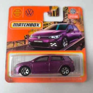 MATCHBOX Short Card MBX 2021 VOLKSWAGEN GOLF GTE PURPLE 25/100 - Picture 1 of 1