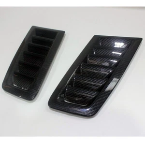 Front Bonnet Vent Hood Vent For Ford FOCUS RS MK2 Style Transfer Carbon Print - Picture 1 of 6