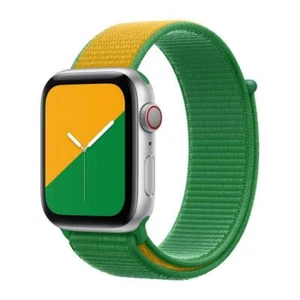 Véritable Apple Montre Nylon Sport Boucle Bracelet Bande 38mm/40mm/41mm - Photo 1 sur 6