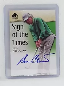 Ben Crenshaw 2013 Upper Deck SP Authentic PGA Golf - ON CARD AUTO - - Picture 1 of 2