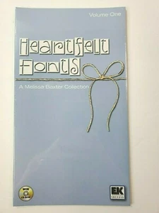 Heartfelt Fonts Volume One 25 Fonts Holiday Season Baxter Scrapbook Crafts CD - Picture 1 of 7