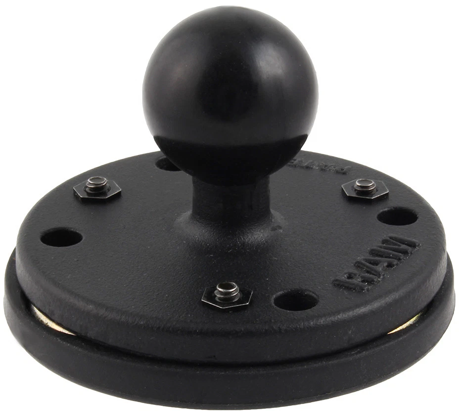 RAM 2.5" Round Base with 1" Ball & Triple Magnetic Base Adapter - Image 1 of 3