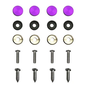 4PC Anti Rust Resistant Stainless Steel Screw Purple Pink Aluminum Screw Caps - Bild 1 von 1