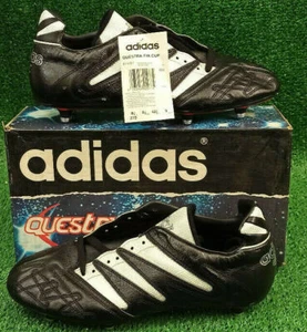 Vintage 90 ADIDAS Questra Fin Cup Scarpe Calcio Soccer Boots 1994 USA 94 - Foto 1 di 8