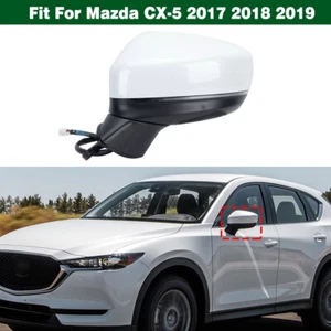 Left Side Rearview Mirror Assy Blind Spot Heated For Mazda CX-5 2017 2018 2019 - Picture 1 of 17
