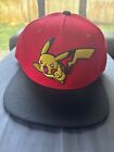 Pokemon Licensed Pikachu Red/Black Adjustable Embroidered Baseball Cap