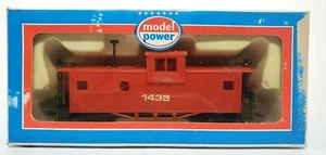 Vintage Model Power Scale Wide Vision Caboose Train Cart #9125 Red - Picture 1 of 4