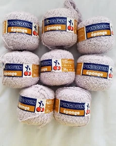 Pingouin Eponge Lot Of 8 1.75 Oz  50g Double Knitting Cotton Viscose Blend - Picture 1 of 7