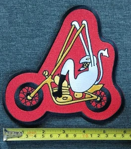 APE HANGER Outlaw Devil PATCH Biker Motorrad JACKE WESTE 1%er Patch Rot Blk Wt - Bild 1 von 4