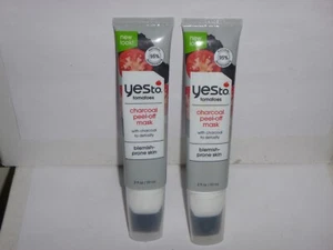 (2 pack) YES To Tomatoes Clear Skin Detoxifying Charcoal Peel Off Mask -- 2oz - Picture 1 of 1