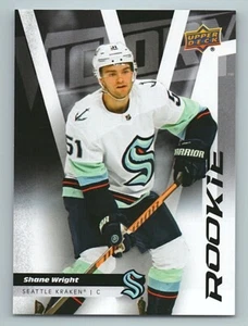 2023 UD National Hockey Card Day #V1 SHANE WRIGHT Victory Rookie Nero - Foto 1 di 3