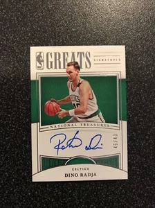 DINO RADJA 2022-23 NATIONAL TREASURES NBA GREATS AUTOGRAPH AUTO 46/49 - Picture 1 of 3