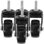  4 Pcs Replacement Office Chair Wheels Small Caster Casters with Brake