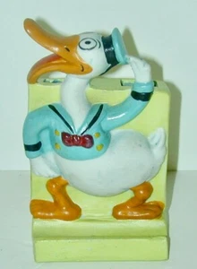 Long Bill Donald Duck Bisque Toothbrush Holder Japan 1930s Restored & Great! - Picture 1 of 8
