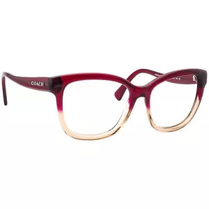 Occhiali da sole Coach solo montatura HC 8219 (L1656) 5487 rosso sabbia sfumato quadrato 56 mm - Foto 1 di 6