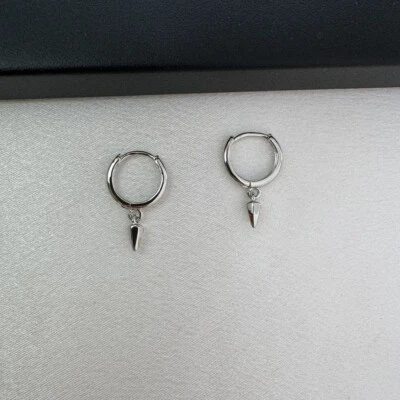 Маленький геометрический треугольник конус подвеской капли серьги для мужчин женщин унисекс стиль - Изображение 1 из 4