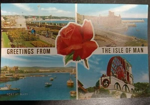 75 X Vintage Isle Of Man Postcard Douglas Port At Mary Peel And Laxey - Picture 1 of 5