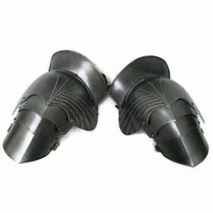 Medieval LARP Fantasy Steel Pauldrons Shoulder SCA Armor pair of Pauldrons - Picture 1 of 3