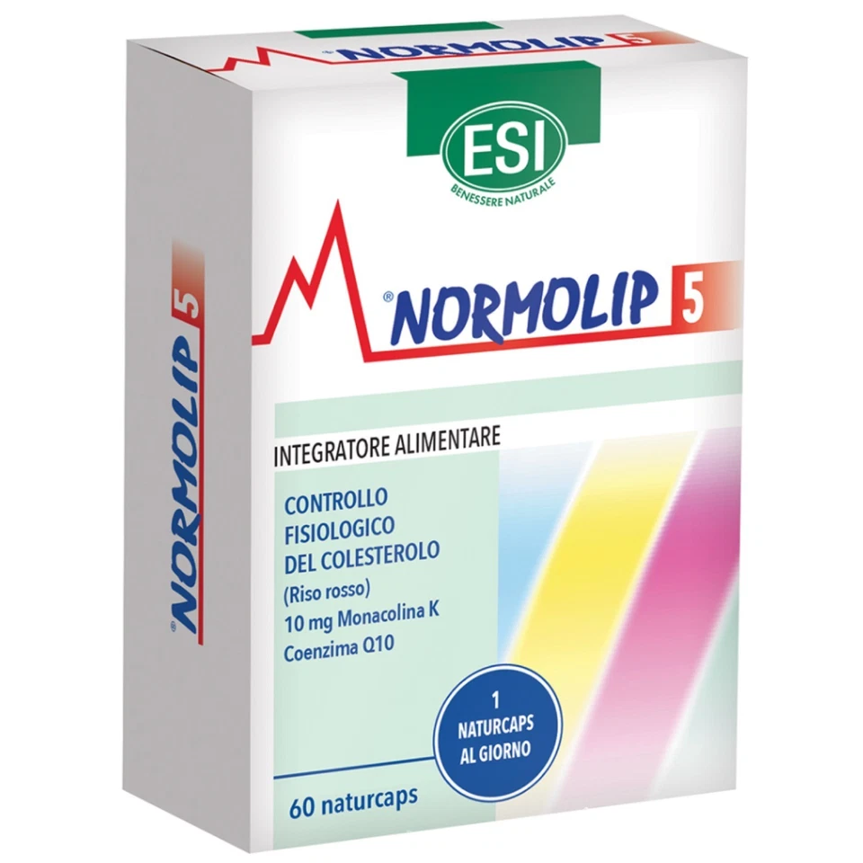 ESI NORMOLIP 5 60 naturcaps INTEGRATORE PER COLESTEROLO ALTO - Immagine 1 di 1
