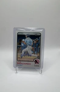 2022 Topps Heritage Minor League Real One Autographs Kyle Manzardo #ROA-KM  - Afbeelding 1 van 1
