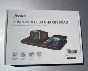 Seneo 2 in 1 Wireless Charging pad. Model PA150. Fast Charging - Photo 1 sur 2