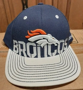 Denver Broncos Blue & White NFL Fitted Reebok Cap One Size - Bild 1 von 8