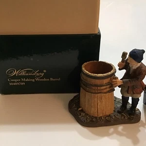 Lang & Wise Colonial Williamsburg 1997 Copper Making Wooden Barrel 30489709 - Picture 1 of 5