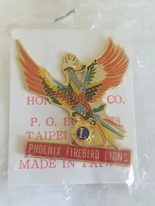 Neu Lions Club Phoenix Firebird Anstecknadel - Bild 1 von 3