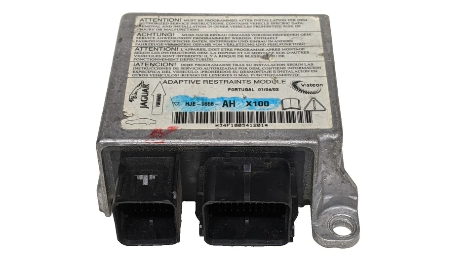 Módulo de control informático Jaguar XK8 XKR X100 SRS 2001-2002 OEM HJE-9666-AH Foto 1 de 2
